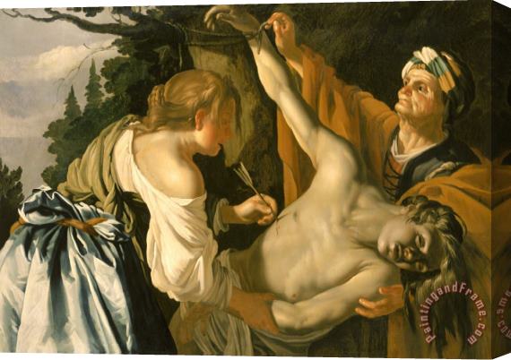 Theodore van Baburen The Nursing of Saint Sebastian Stretched Canvas Painting / Canvas Art