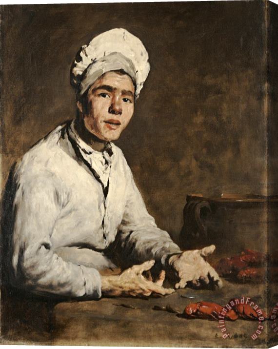 Theodule Augustin Ribot The Young Chef (le Cuisinier Aux Ecrevisses) Stretched Canvas Print / Canvas Art