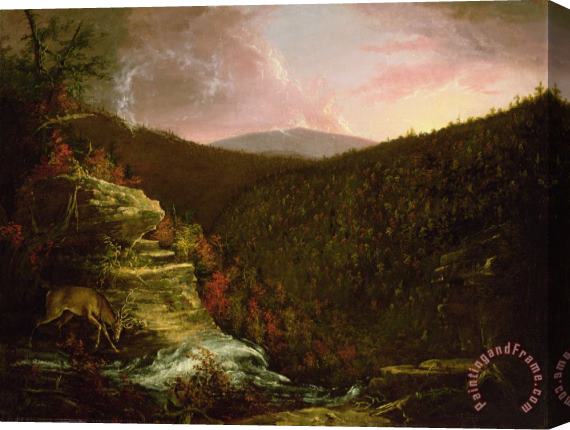 Thomas Cole From the Top of Kaaterskill Falls Stretched Canvas Painting / Canvas Art