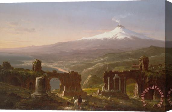 Thomas Cole Mount Etna From Taormina, 1843 Stretched Canvas Print / Canvas Art