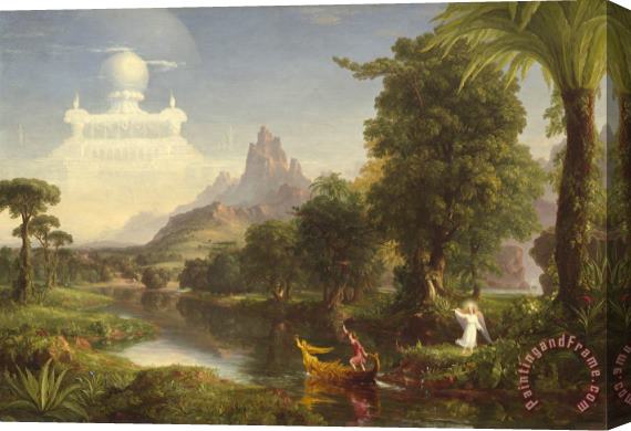 Thomas Cole The Voyage of Life: Youth Stretched Canvas Print / Canvas Art
