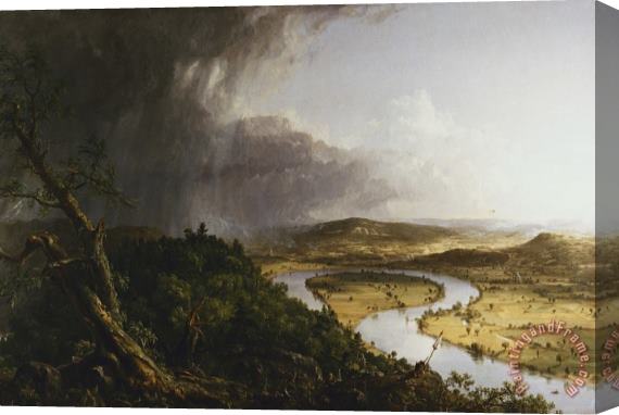 Thomas Cole View From Mount Holyoke, Northampton, Massachusetts, After a Thunderstorm The Oxbow Stretched Canvas Print / Canvas Art