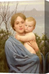 Sermon on The Mount Canvas Prints - Madonna of the Mount by Thomas Cooper Gotch