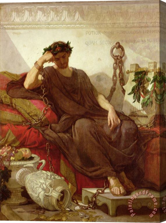 Thomas Couture Damocles Stretched Canvas Print / Canvas Art