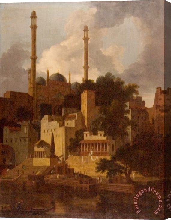 Thomas Daniell Aurangzeb's Mosque Stretched Canvas Print / Canvas Art