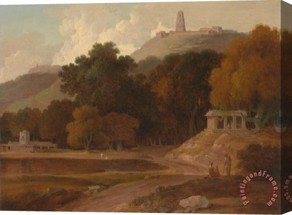 Thomas Daniell Hilly Landscape in India Stretched Canvas Painting / Canvas Art