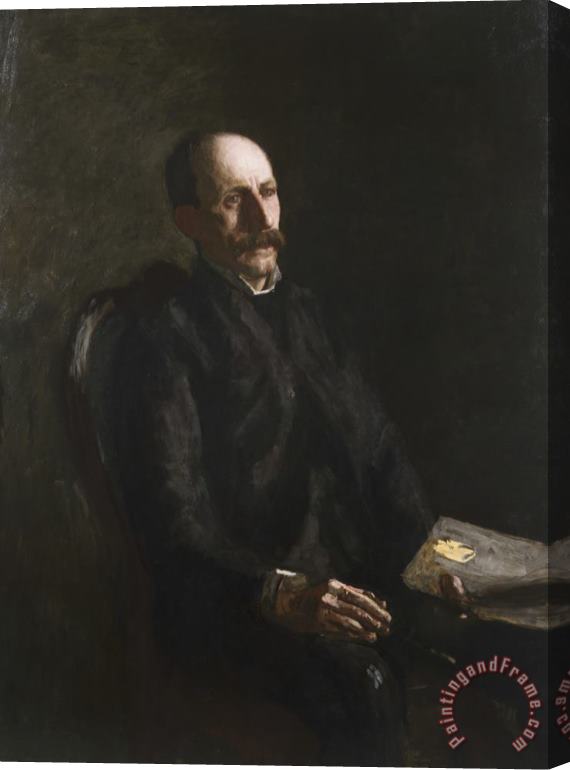 Thomas Eakins Portrait of a Man Stretched Canvas Painting / Canvas Art