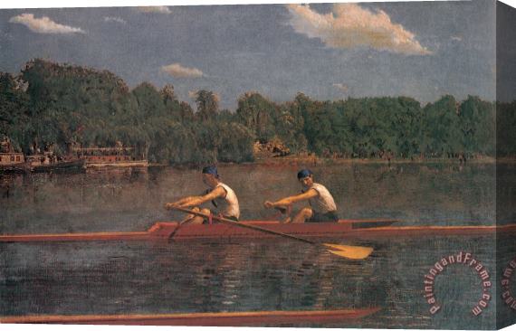 Thomas Eakins The Biglin Brothers Racing Stretched Canvas Painting / Canvas Art