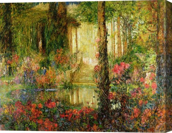 Thomas Edwin Mostyn The Garden of Enchantment Stretched Canvas Print / Canvas Art