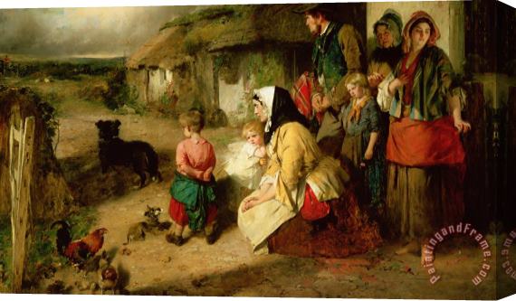 Thomas Faed The First Break In The Family Stretched Canvas Painting / Canvas Art