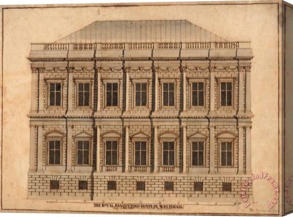 Thomas Forster Banqueting House, Whitehall Stretched Canvas Print / Canvas Art