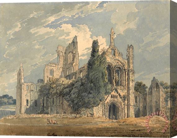 Thomas Girtin Kirkstall Abbey From The N.w. Stretched Canvas Painting / Canvas Art