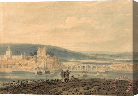 Thomas Girtin View of Rochester Stretched Canvas Painting / Canvas Art