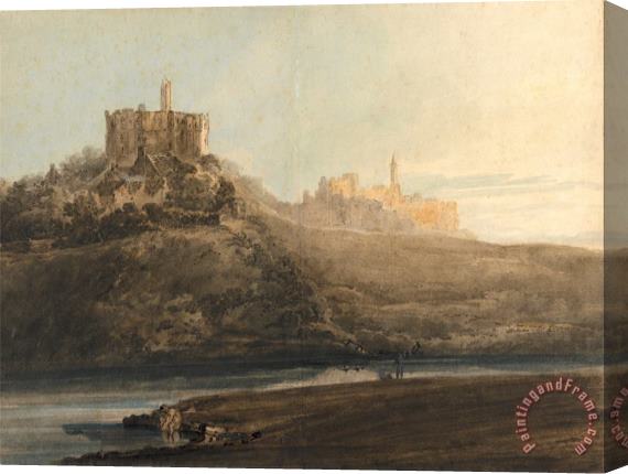 Thomas Girtin Warkworth Castle, Northumberland 2 Stretched Canvas Print / Canvas Art