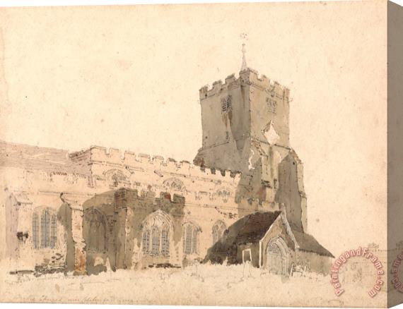 Thomas Girtin Writtle Church, Essex Stretched Canvas Painting / Canvas Art