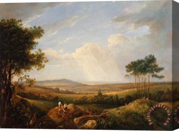 Thomas Hastings Landscape with Figures Stretched Canvas Print / Canvas Art