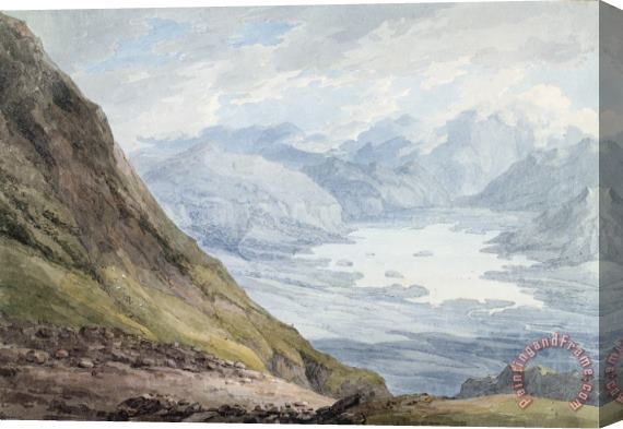 Thomas Hearne View from Skiddaw over Derwentwater Stretched Canvas Print / Canvas Art