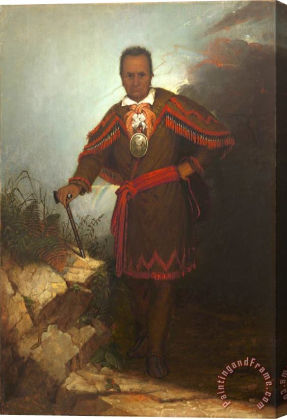 Thomas Hicks Red Jacket (sagoyewatha) Stretched Canvas Print / Canvas Art