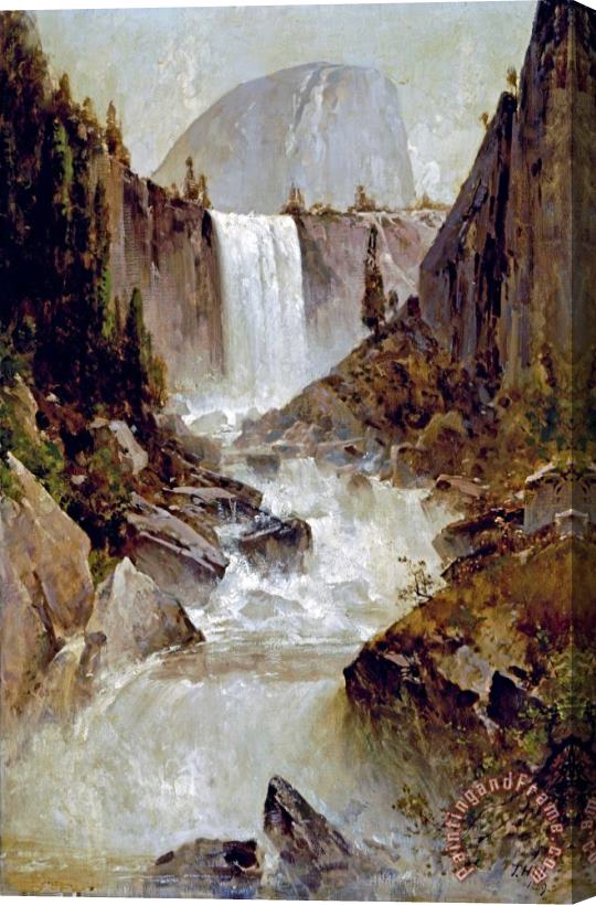 Thomas Hill Vernal Falls, Yosemite Stretched Canvas Print / Canvas Art