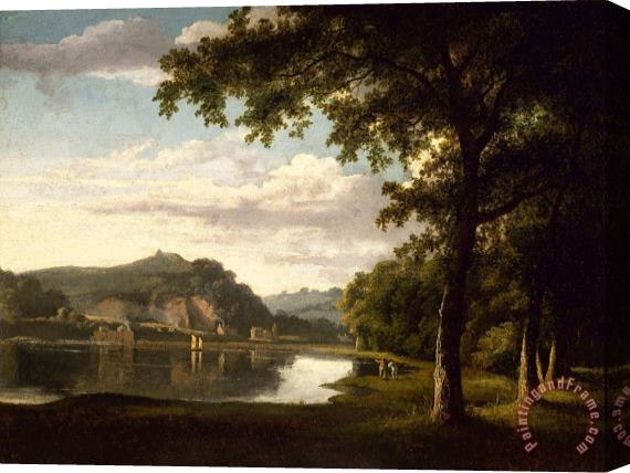 Thomas Jones Landscape with View on The River Wye Stretched Canvas Print / Canvas Art