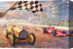 Phryne (4th Century B.c.) Canvas Prints - A Century of Racing The 100th Anniversary Indianapolis 500 Mile Race by Thomas Kinkade