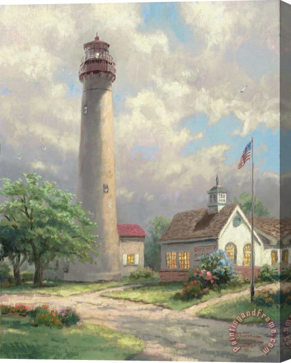 Thomas Kinkade Cape May Light Stretched Canvas Painting / Canvas Art