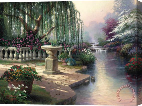 Thomas Kinkade Hour of Prayer Stretched Canvas Painting / Canvas Art