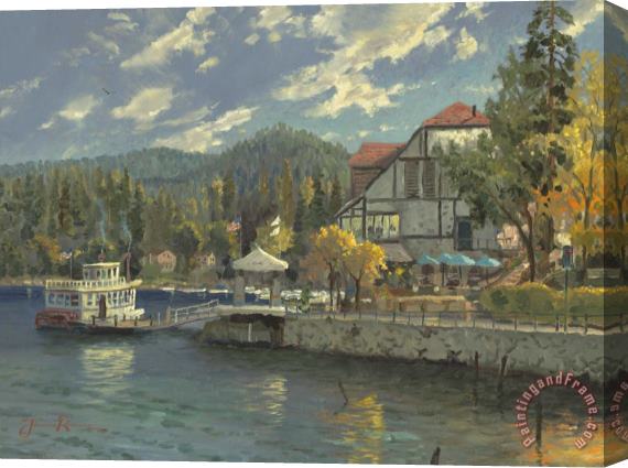 Thomas Kinkade Lake Arrowhead Stretched Canvas Print / Canvas Art