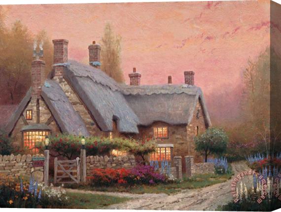 Thomas Kinkade Mckenna's Cottage Stretched Canvas Painting / Canvas Art