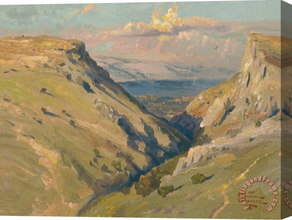 Thomas Kinkade Mount Arbel Stretched Canvas Print / Canvas Art