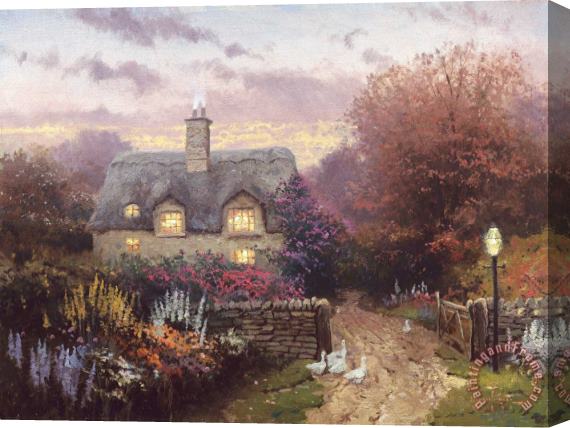 Thomas Kinkade Open Gate, Sussex Stretched Canvas Print / Canvas Art