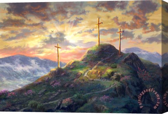 Thomas Kinkade Remember Me Stretched Canvas Painting / Canvas Art