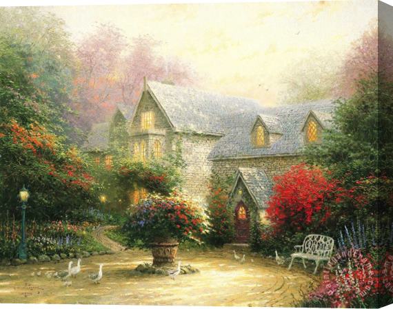 Thomas Kinkade The Blessings of Spring Stretched Canvas Print / Canvas Art