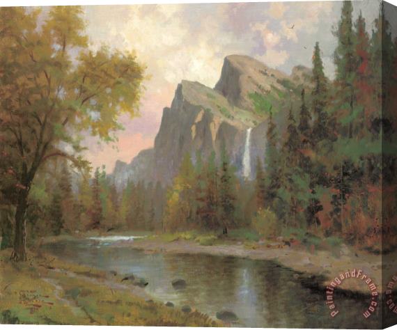Thomas Kinkade Yosemite Valley Stretched Canvas Print / Canvas Art
