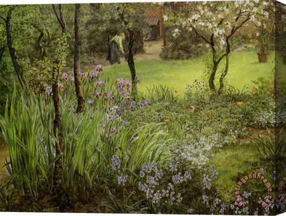 Thomas Matthews Rooke A London Garden Stretched Canvas Print / Canvas Art