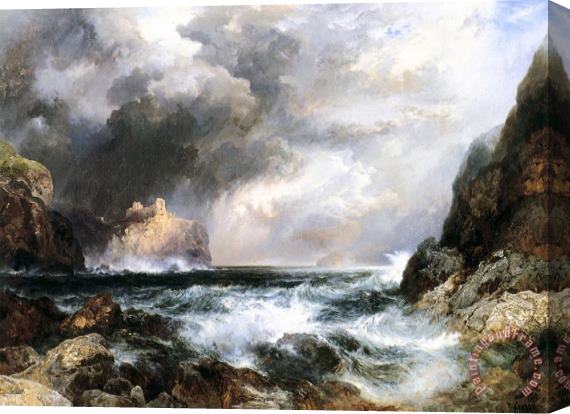 Thomas Moran Castle in Scotland Stretched Canvas Painting / Canvas Art