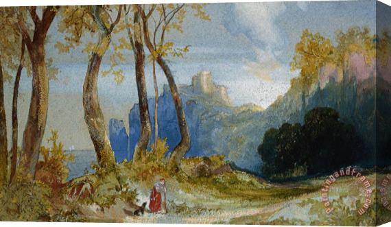 Thomas Moran In the Hills Stretched Canvas Painting / Canvas Art