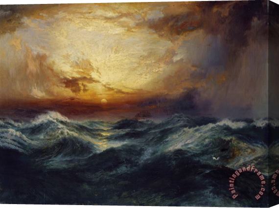 Thomas Moran Sunset After a Storm Stretched Canvas Painting / Canvas Art