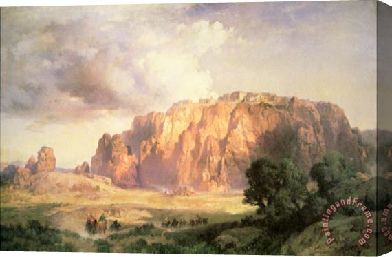 Thomas Moran The Pueblo of Acoma in New Mexico Stretched Canvas Painting / Canvas Art