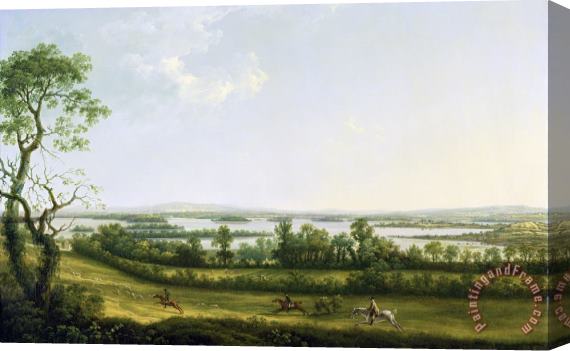 Thomas Roberts Lough Erne from Knock Ninney - with Bellisle in the Distance Stretched Canvas Painting / Canvas Art