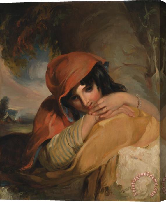 Thomas Sully The Gypsy Girl Stretched Canvas Print / Canvas Art