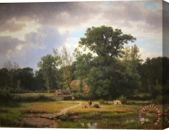 Thomas Worthington Whittredge Landscape in Westphalia Stretched Canvas Painting / Canvas Art