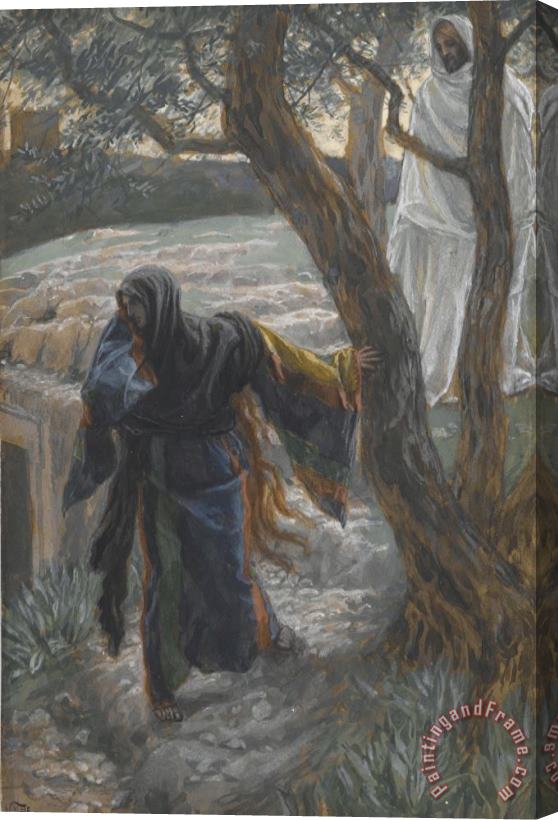 Tissot Jesus Appears to Mary Magdalene Stretched Canvas Painting / Canvas Art