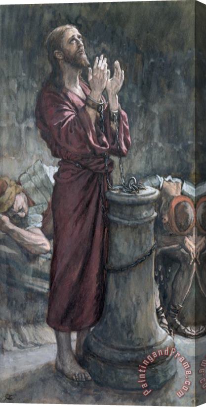 Tissot Jesus in Prison Stretched Canvas Print / Canvas Art