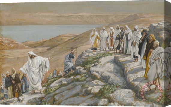 Tissot Ordaining of the Twelve Apostles Stretched Canvas Painting / Canvas Art