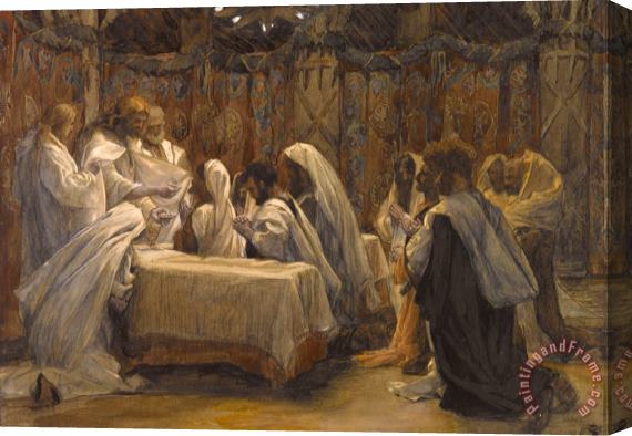 Tissot The Communion of the Apostles Stretched Canvas Painting / Canvas Art