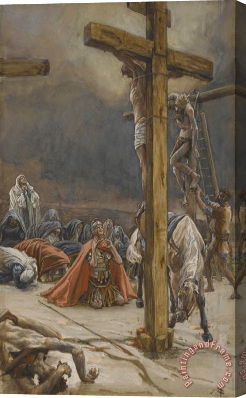 Tissot The Confession of Saint Longinus Stretched Canvas Print / Canvas Art