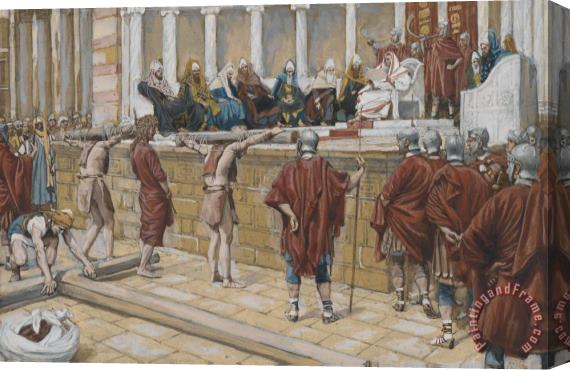 Tissot The Judgement on the Gabbatha Stretched Canvas Painting / Canvas Art