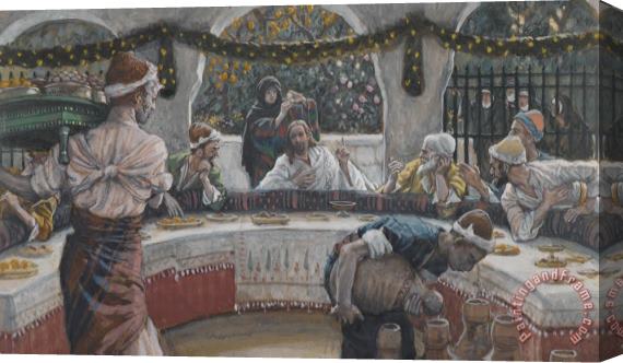 Tissot The Meal in the House of the Pharisee Stretched Canvas Painting / Canvas Art