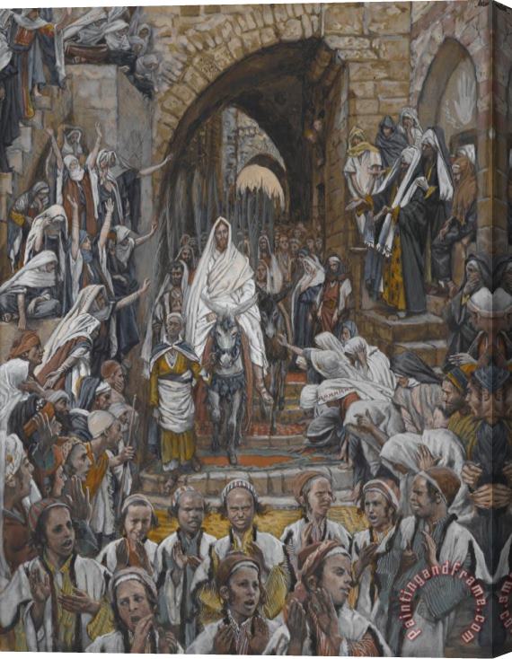 Tissot The Procession in the Streets of Jerusalem Stretched Canvas Print / Canvas Art